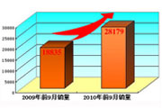2010前9月销量