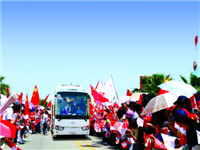 2008大金龙助力北京奥运火炬传递