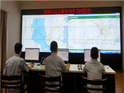 选手与小金象一起热身