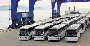 亚星纯电动客车出口欧洲