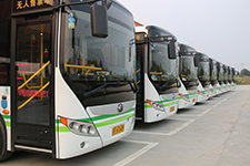 宇通纯电动公交车队