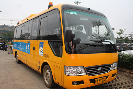 海口美兰机场的宇通E7“免费旅客摆渡车”