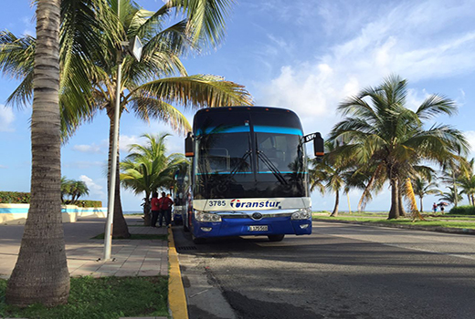 蓝天、碧海、宇通客车