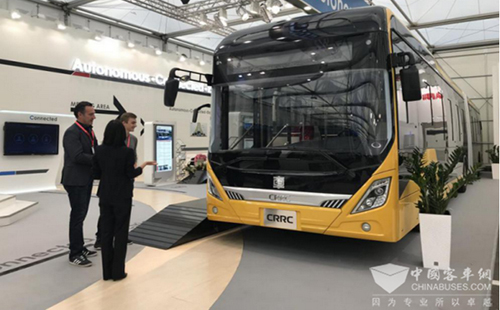 亮相比利时的中车电动纯电动BRT