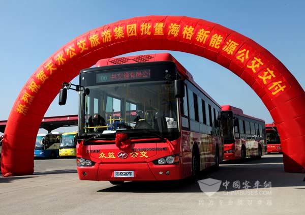 天水首批20辆新能源公交海格造