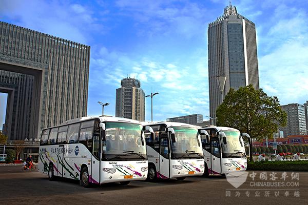 　搭载G-BOS智慧运营系统的海格客车