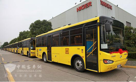 海格客车1200辆车出口沙特