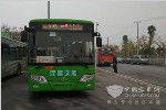 沃特玛纯电动公交车在荆州首次“开跑”