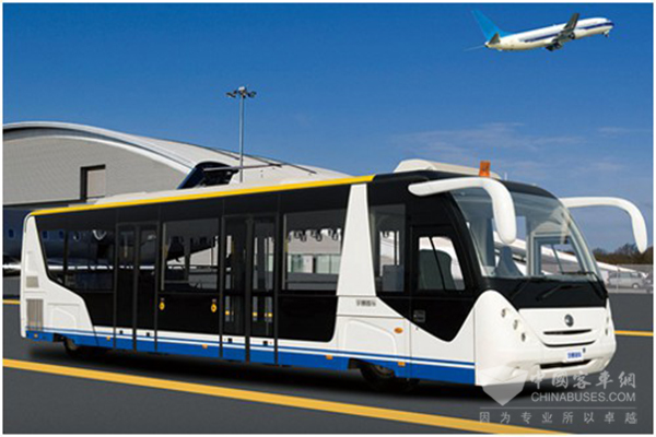 宇通12米机场摆渡车首现国内支线机场