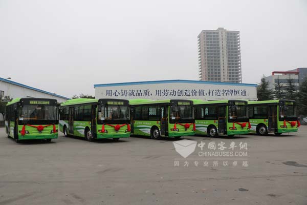 恒通新阳光纯电动客车交付酉阳翼龙公交