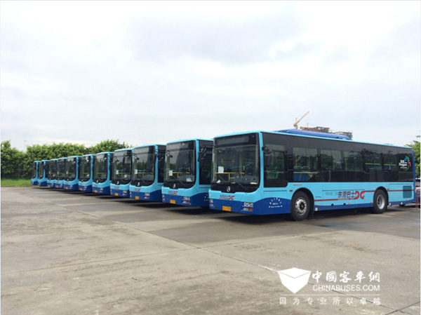 广东东莞：投放首批纯电动公交车