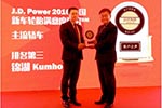 出席J.D.Power颁奖礼锦湖轮胎载誉而归 出席J.D.Power颁奖礼锦湖轮胎载誉而归