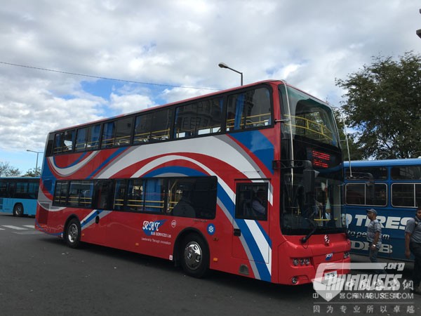 毛里求斯喜迎金旅双层公交车 毛里求斯喜迎金旅双层公交车