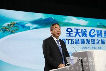 北京新能源汽车产业协会副会长兼秘书长赵景光致辞