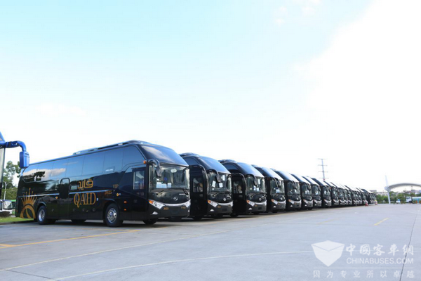 奔赴朝觐 金龙客车200辆高端大巴启航沙特