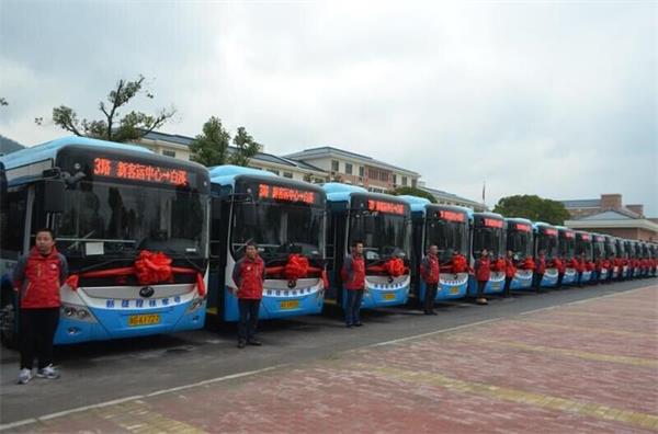 浙江：武义城区首批纯电动公交车投入运营