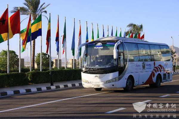 盛会信赖的品质 中非论坛宇通T7再露锋芒