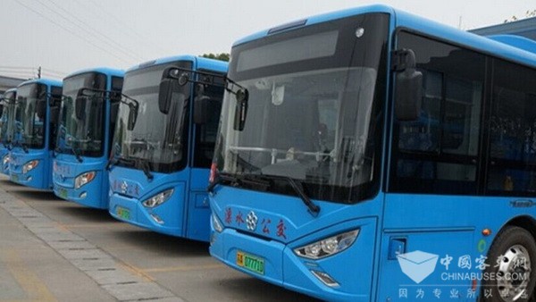 江苏南京：20辆银隆新能源公交车亮相溧水街头