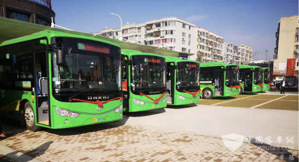 绿水青山就是金山银山 53辆安凯纯电动客车浙江苍南投运