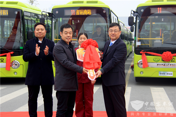 献给亳州市民的“新春大礼包”，166辆安凯纯电动公交正式交付