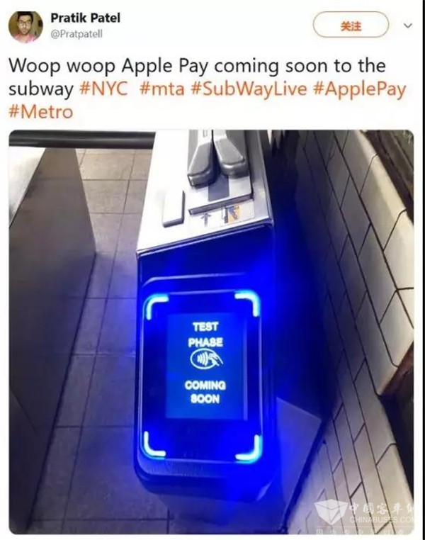 新加坡：已开通Apple Pay公交支付，纽约即将试点