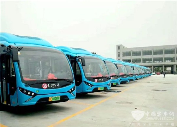 河南：南阳公交首批72台氢能源公交车正式上线运营！