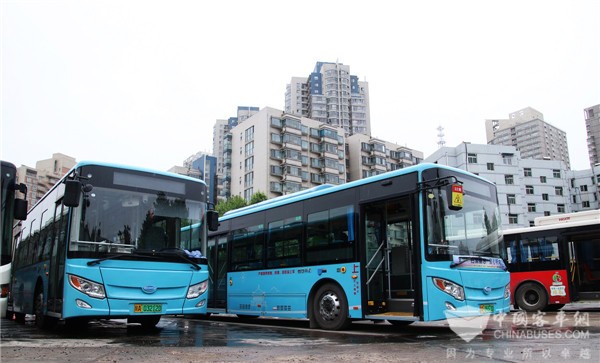 城市公交中“最美一抹蓝” 开沃纯电动客车加速西安公交服务新升级