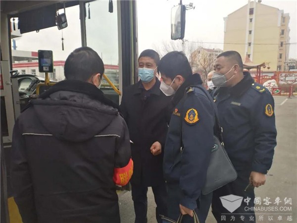 呼和浩特市运管局领导到公交公司检查疫情防控及复工复产工作