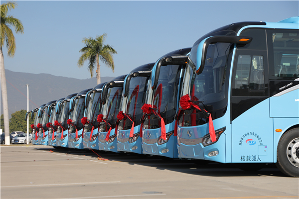 陕西省汉中市汽车运输总公司喜迎批量金龙捷冠3T 陕西省汉中市汽车运输总公司喜迎批量金龙捷冠3T