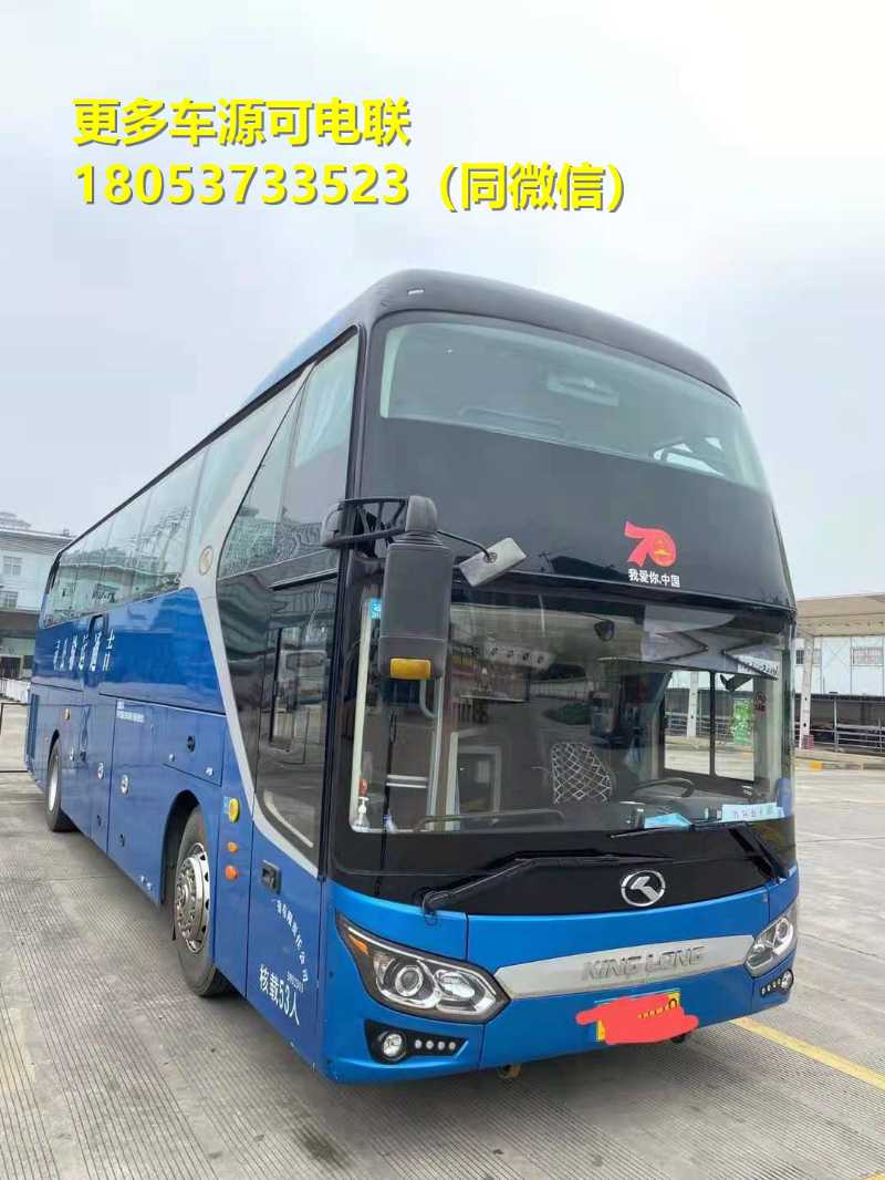 厦门金龙6119型号客车 17年4月 国五排放53座 一层半双门气囊 状况好