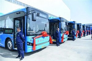 江苏南京首条氢能公交示范线开通，谁家车？