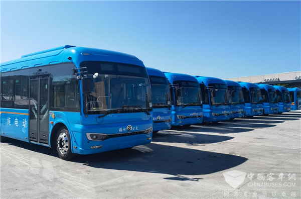 又见“福州蓝”！153台金旅北极星公交车上岗福州