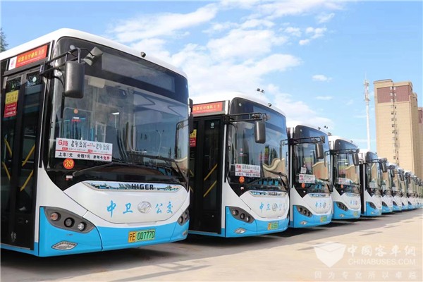 沙漠水城焕新颜 85辆苏州金龙蔚蓝公交绿色开跑