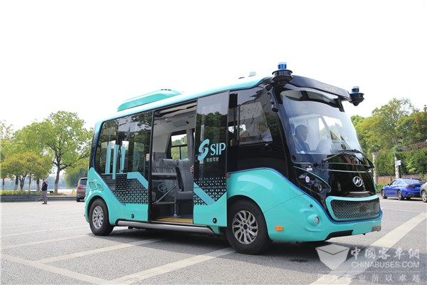 智能网联公交时代来临 苏州金龙L4级自动驾驶巴士畅行金鸡湖畔