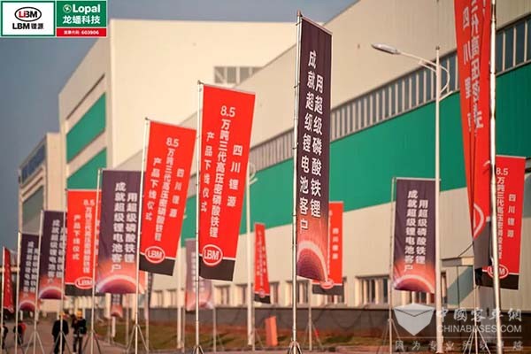 龙蟠科技 四川锂源 密磷酸铁锂 生产线