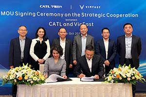 宁德时代与VinFast达成全球战略合作 共同推动全球电动化转型