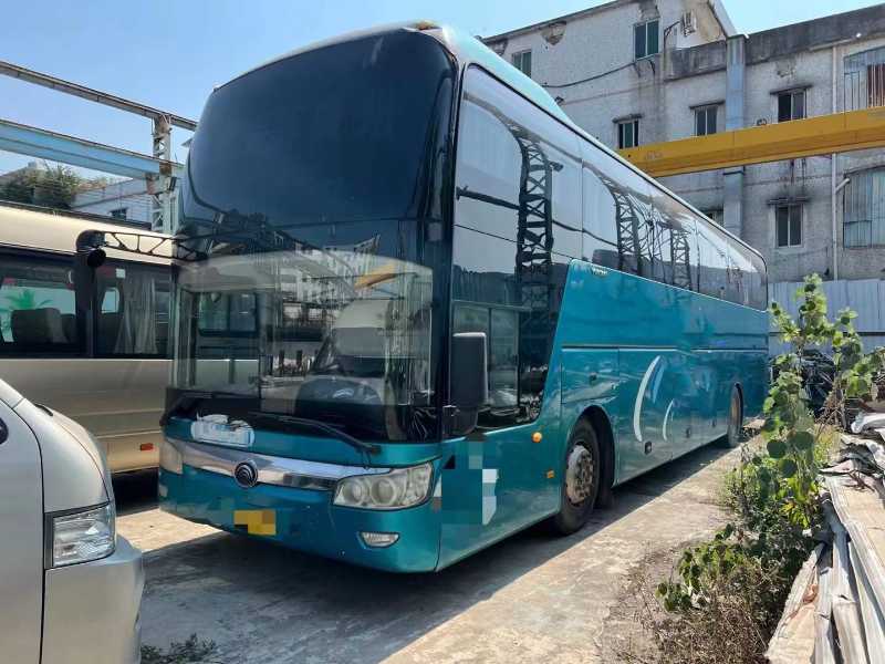 广州牌可挂靠提档53座国四宇通6126一层半气囊碟刹中门车 