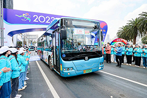 105台新能源客车助阵 中车电动“绿色风景”闪耀重庆马拉松