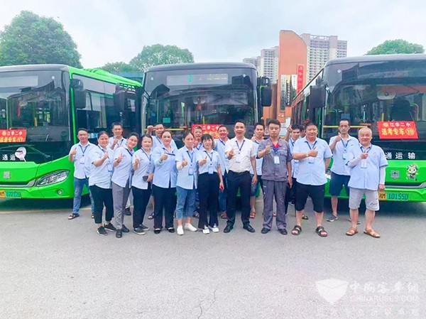 中车电动 新能源客车 护航高考 送考服务