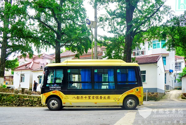 安凯客车 纯电动 E6客车 八都岕 十里古银杏长廊