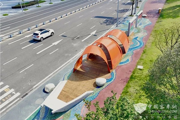 重庆公交集团 艺术公交车站 艺术展