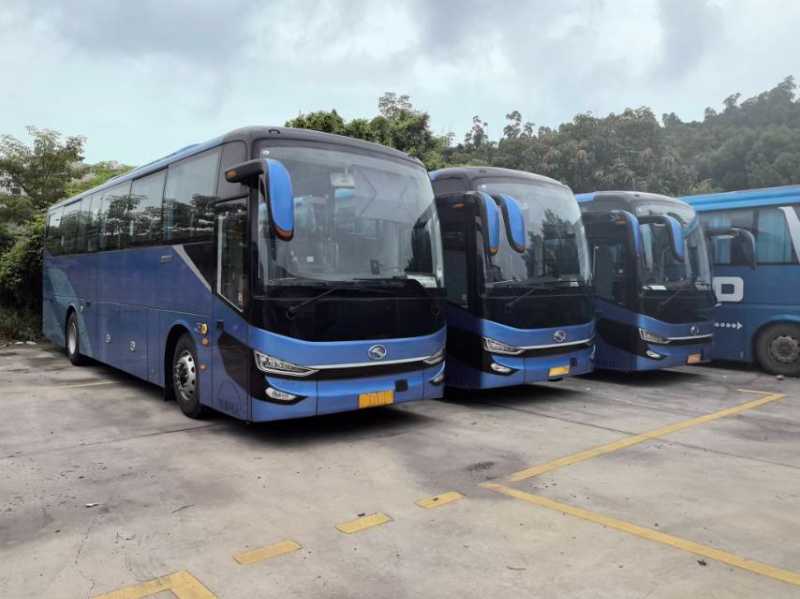 2023年9月 多台粤牌国六48座金龙6112准新旅游车