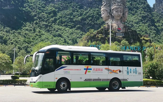 跟着悟空游大同 中通H11旅游大巴批量交付恒山景区