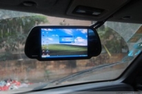 车载电脑显示器,VGA倒车显示器,7寸后视镜电脑显示器