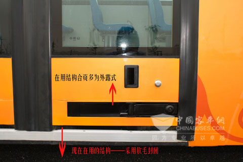 现用结构软毛刷密封