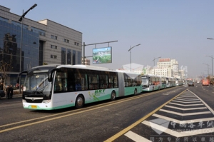 中大BRT公交客车将赢运苏北第一条BRT公交线