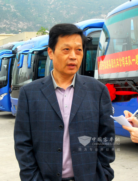 西安旅游集团汽车公司费长安总经理接受采访