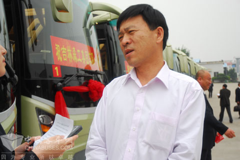 吉林森工旅汽宋斌生总经理接受采访
