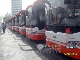 35台江淮客车服务开封公交