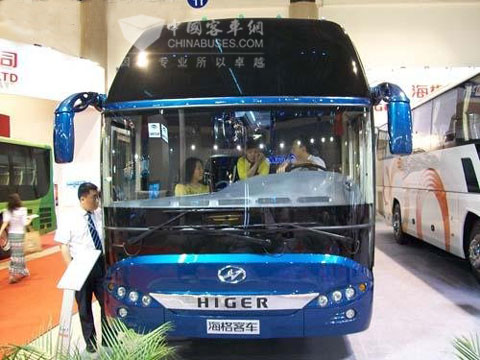 交通展回顾：一层半客车大比拼之海格KLQ6125A/B